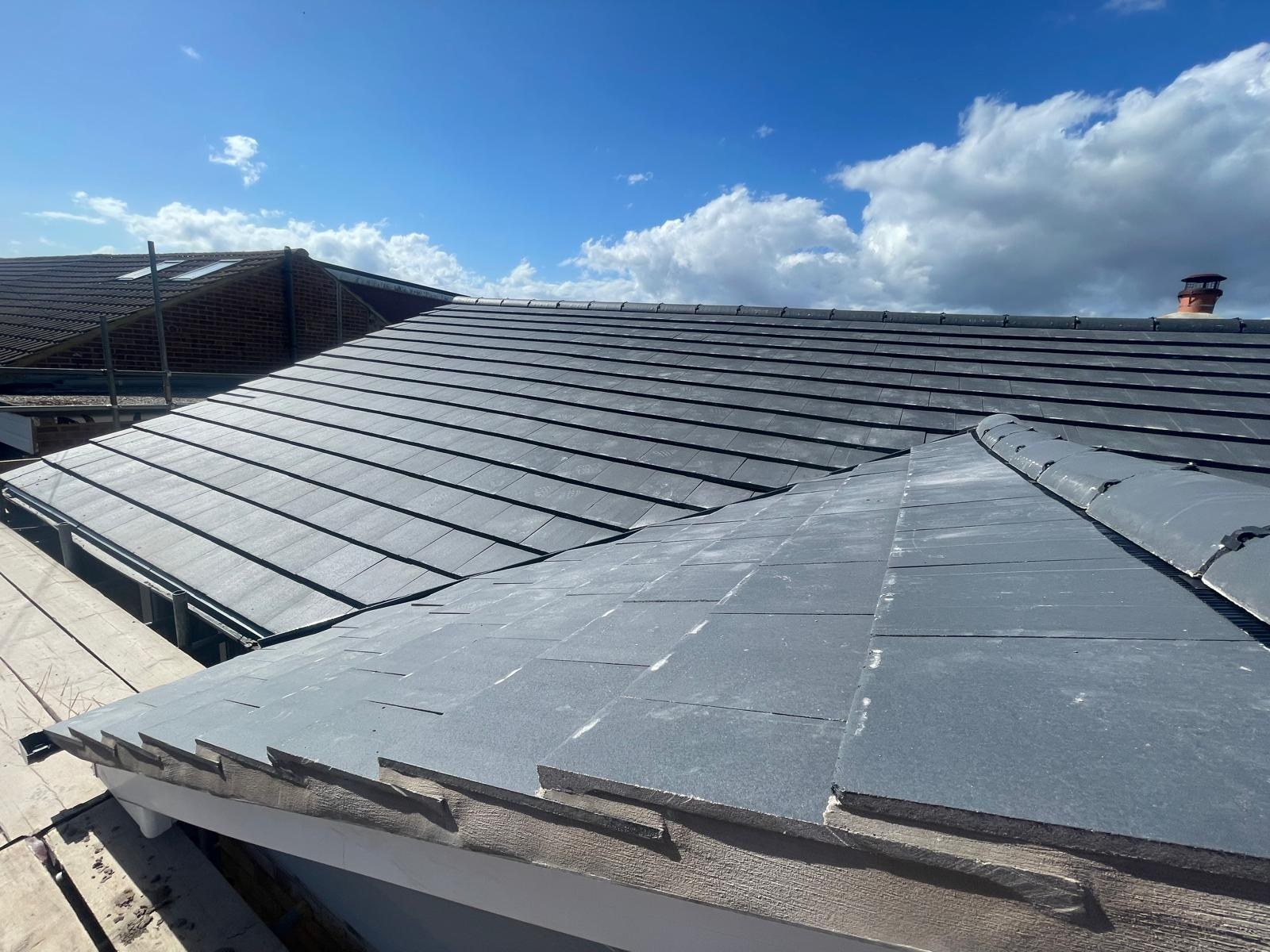 Completed pitched roof installation by Harding & Co. Roofing Specialists in London and the South East — project 47
