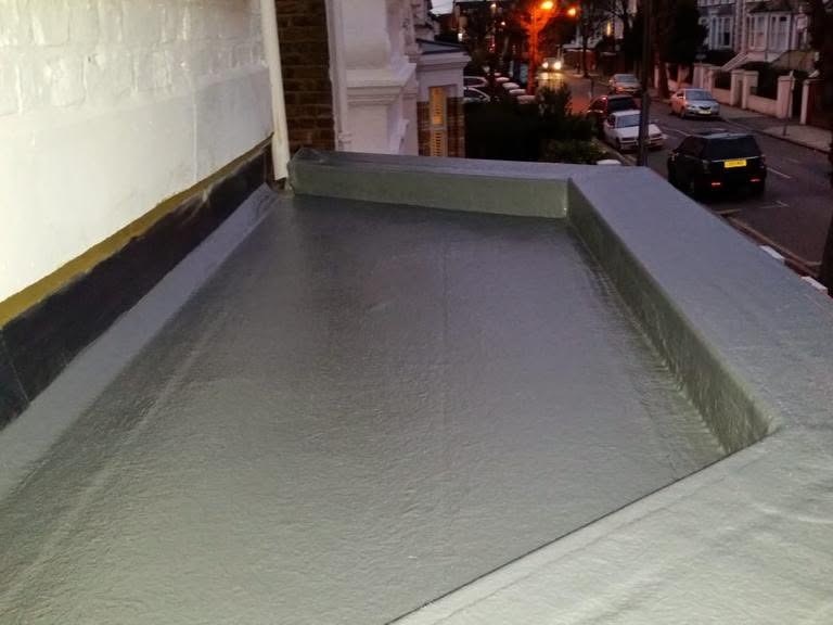 Completed GRP fibreglass flat roof by Harding & Co. Roofing Specialists in London and the South East — project 7