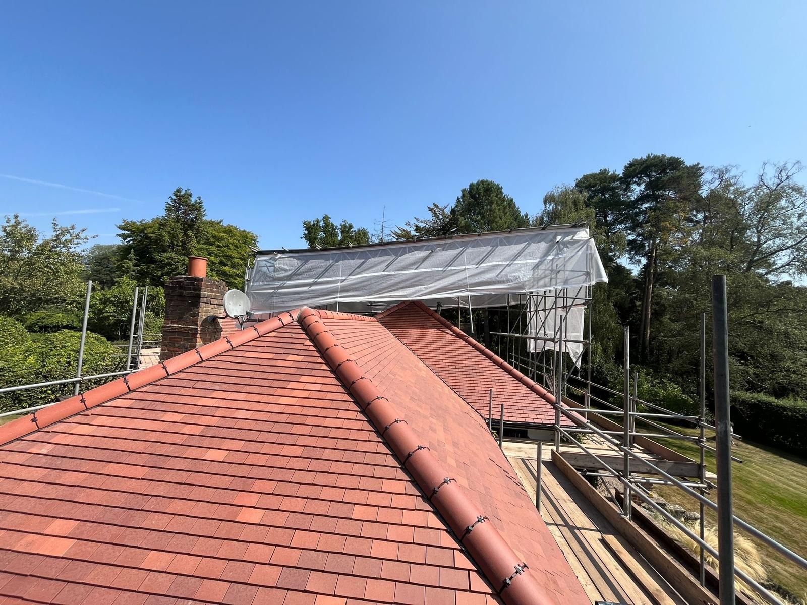 Completed pitched roof installation by Harding & Co. Roofing Specialists in London and the South East — project 34