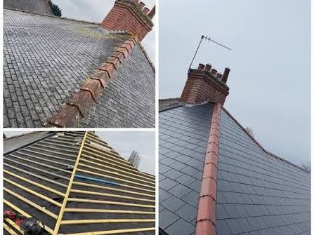 New pitched roof installation, before and after by Harding & Co. Roofing Specialists in London and the South East — project 18
