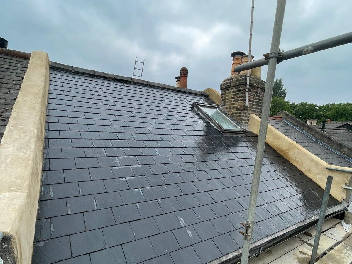 Completed pitched roof installation by Harding & Co. Roofing Specialists in London and the South East — project 35