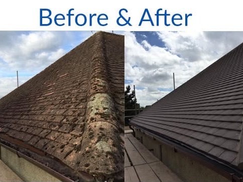 New pitched roof installation, before and after by Harding & Co. Roofing Specialists in London and the South East — project 17