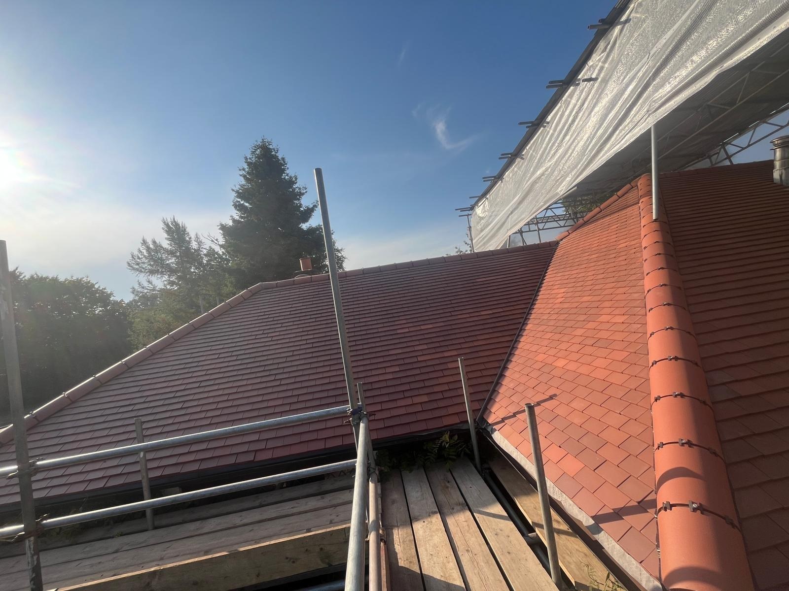 Completed pitched roof installation by Harding & Co. Roofing Specialists in London and the South East — project 32
