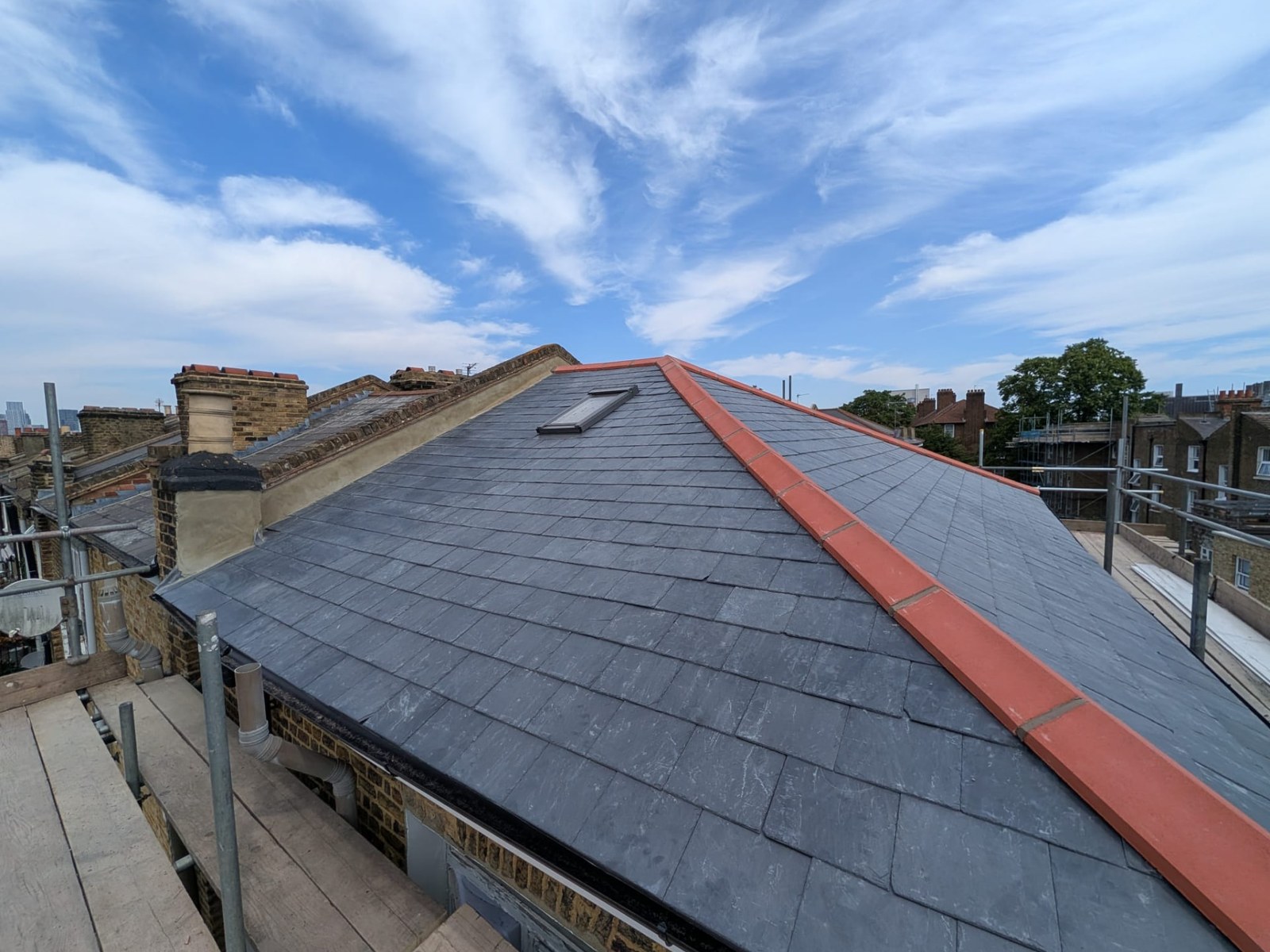 Completed pitched roof installation by Harding & Co. Roofing Specialists in London and the South East — project 20