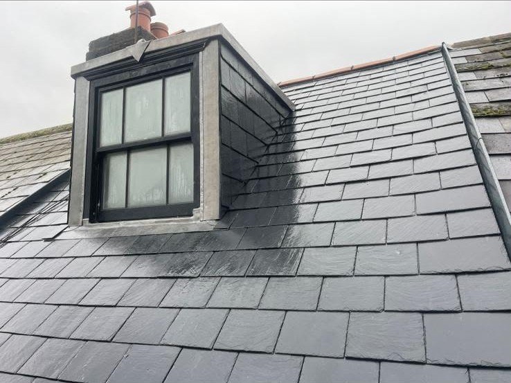 Leadwork detail on a dormer window by Harding & Co. Roofing Specialists in London and the South East — project 12